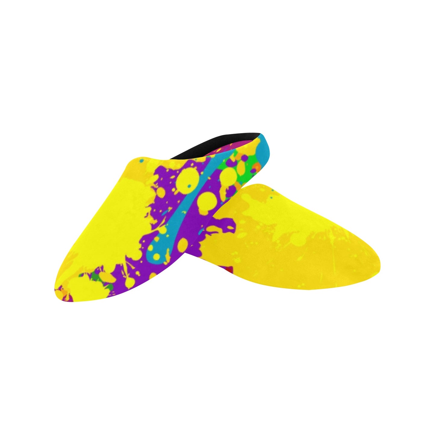 Yellow Splash Women's Non-Slip Cotton Slippers