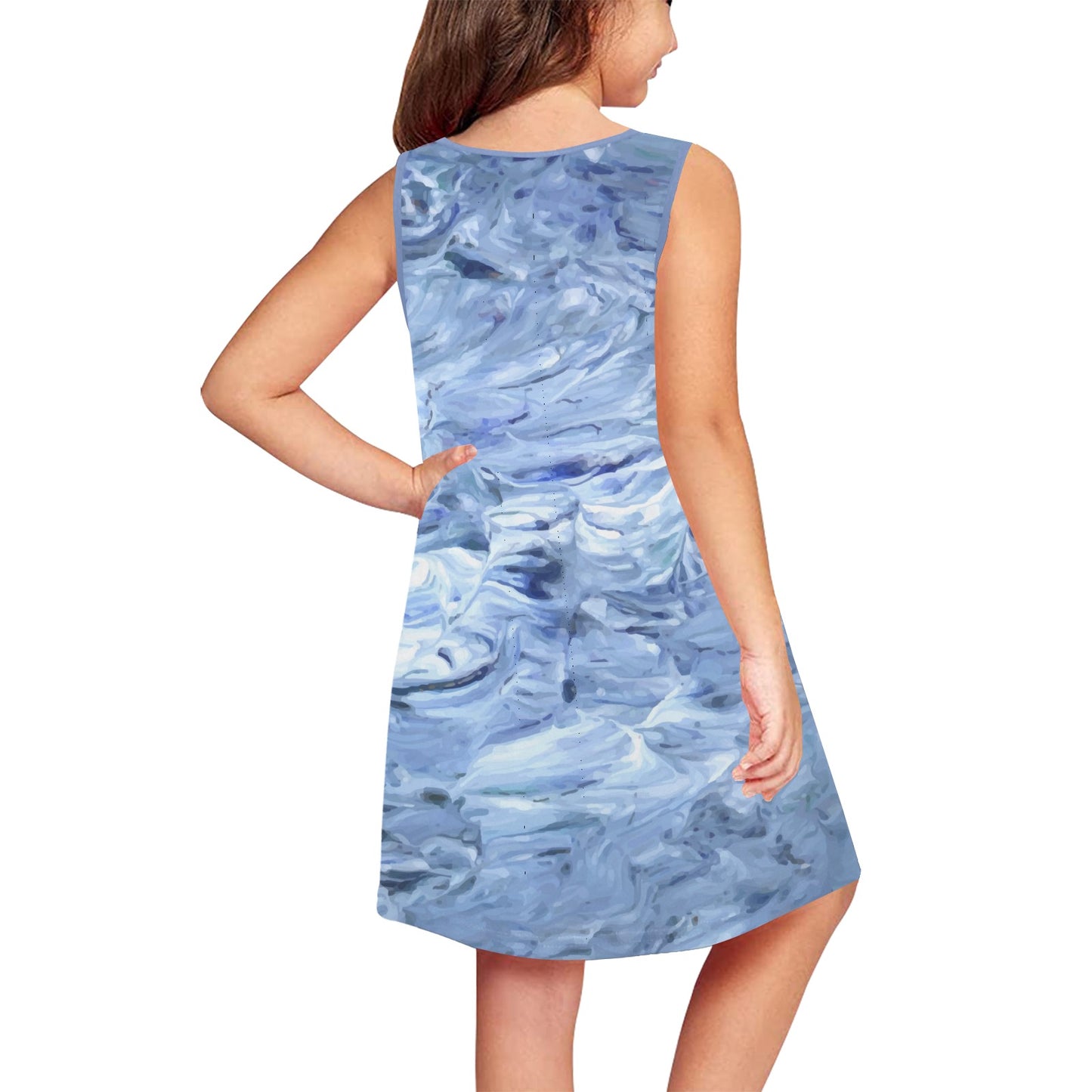 Motion In The Ocean Girls' Sleeveless Dress