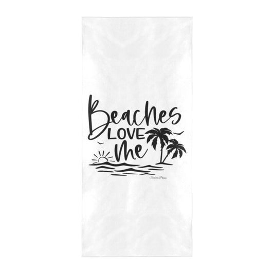 Beaches Love Me Beach Towel 32"x 71"