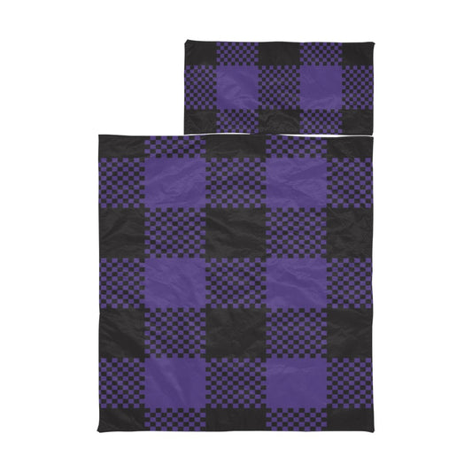 Purple & Black Kids' Sleeping Bag