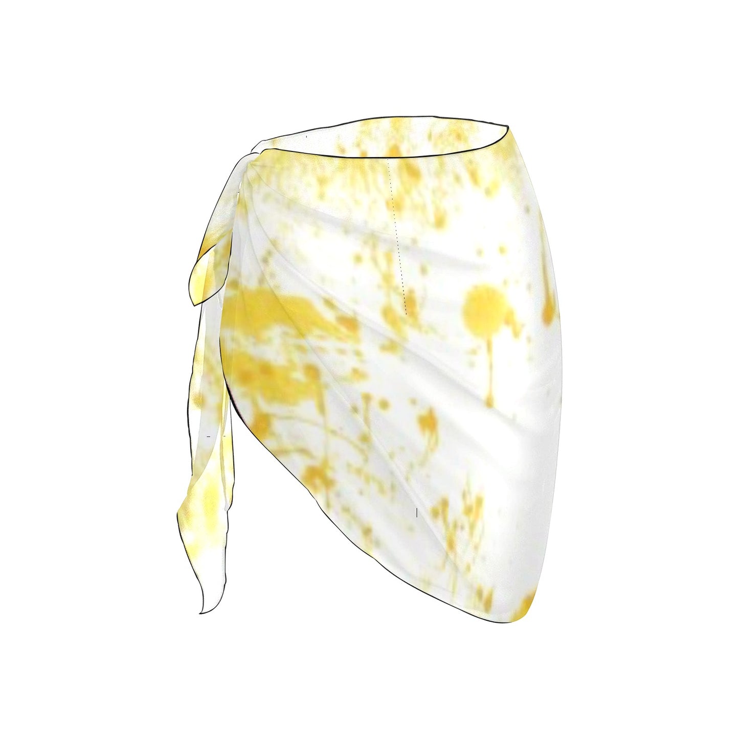 Yellow Splash Beach Sarong Wrap