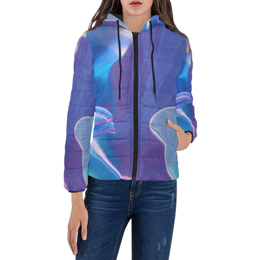 Blue Aura Women's Hooded Jacket