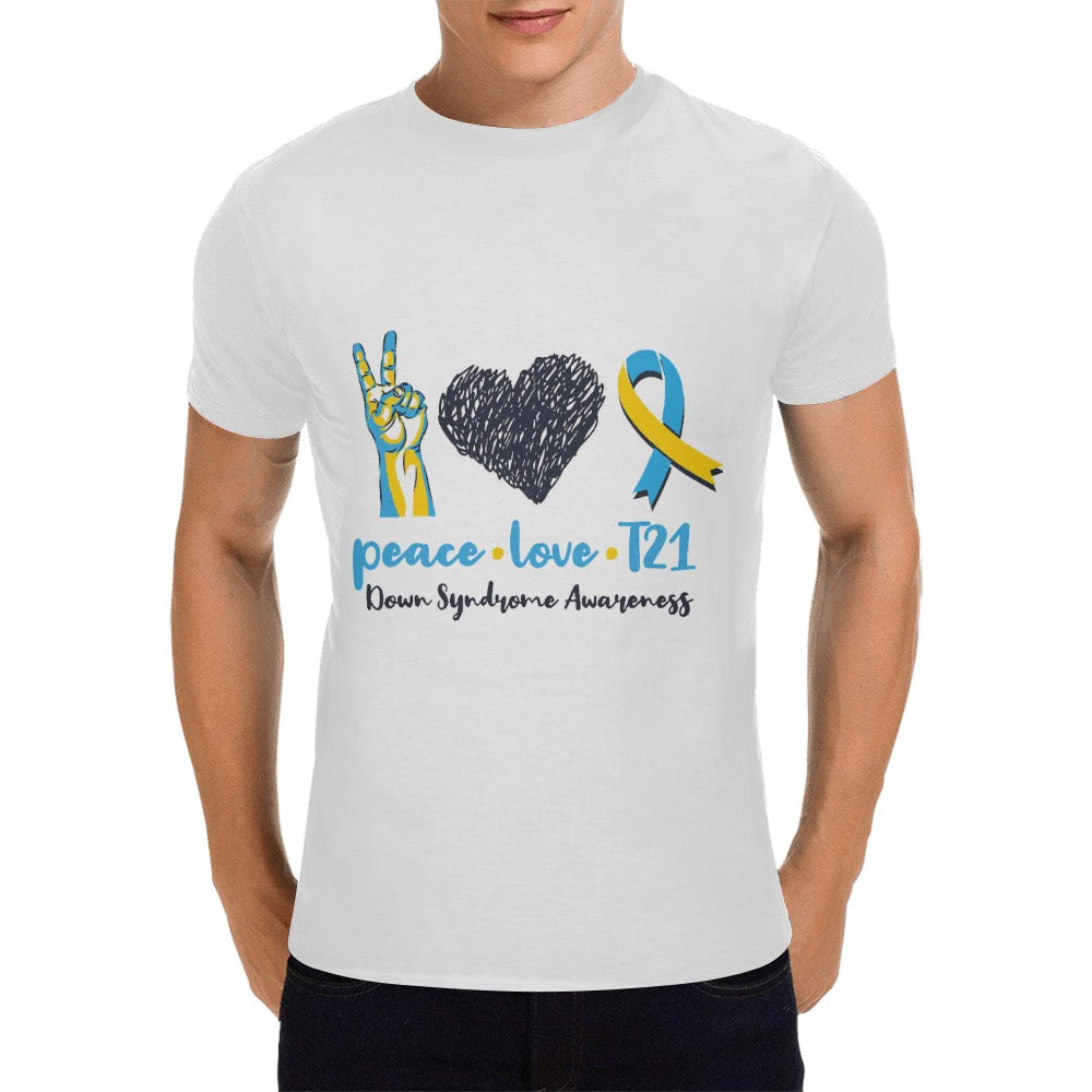 AWARENESS - Down Syndrome Men's T-Shirt