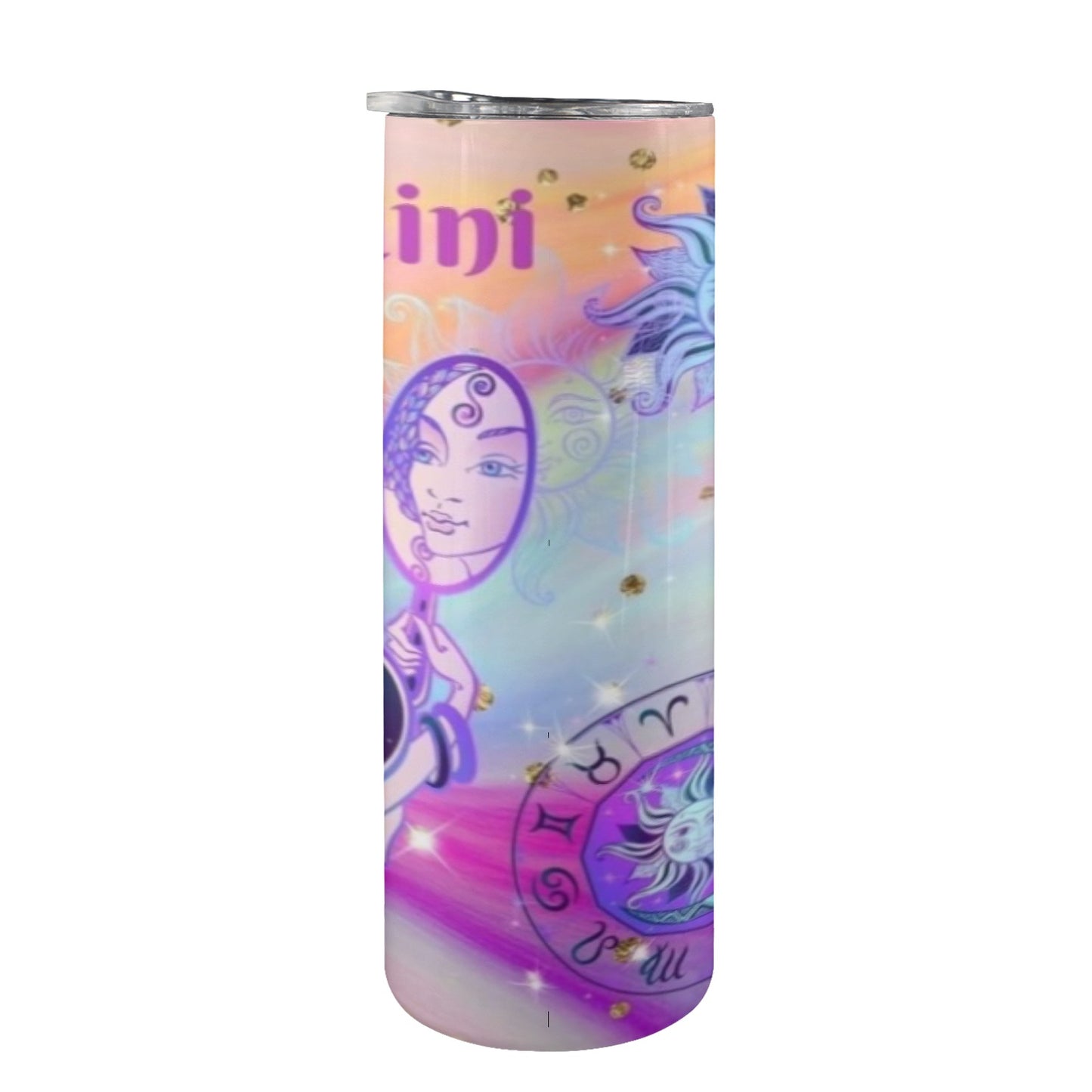 Gemini 20oz Tall Skinny Tumbler with Lid and Straw