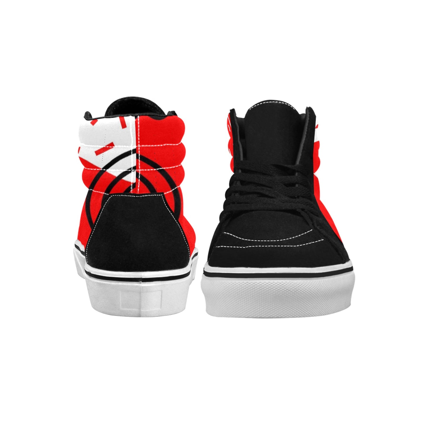 Red Does It Good Men's High Top Skateboarding Shoes