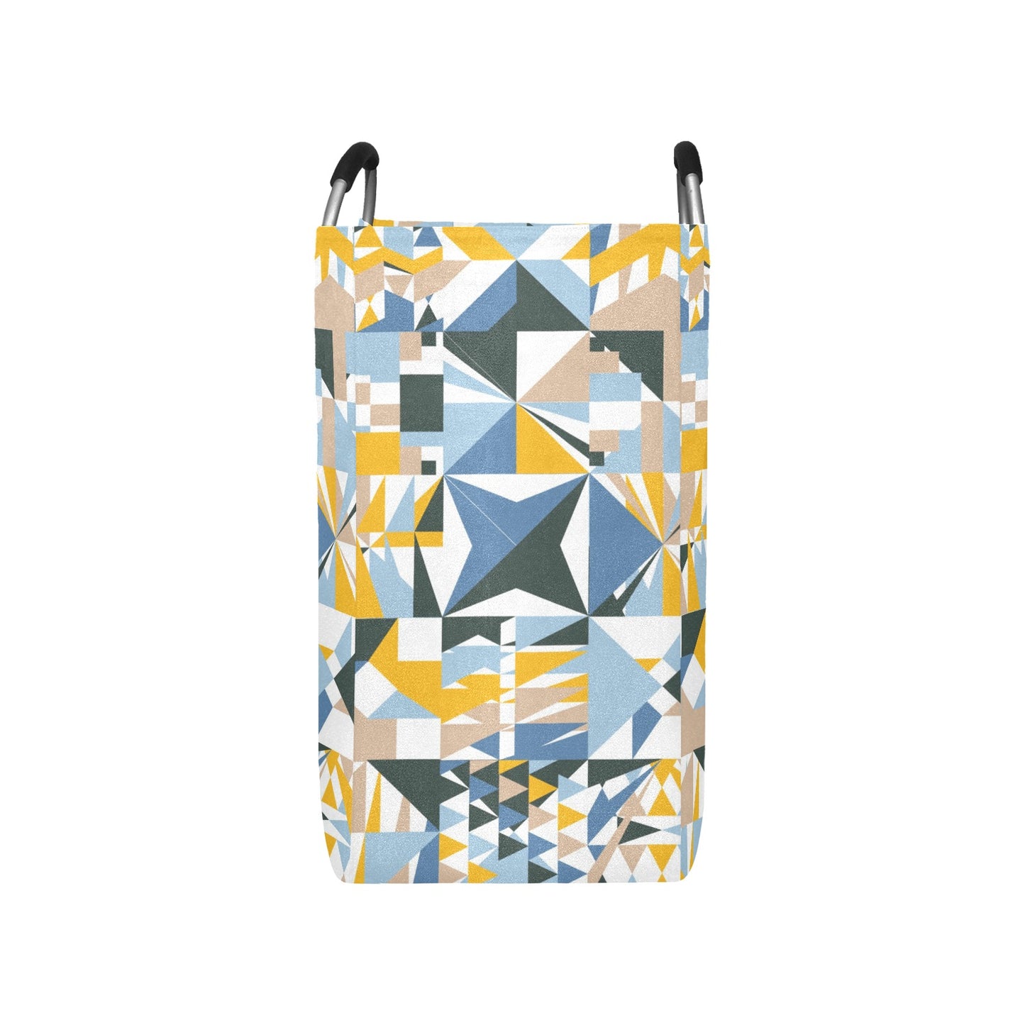 Blue Abstract Square Laundry Bag