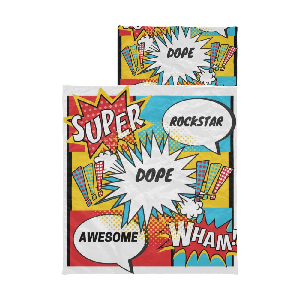 Comic Words Kids' Sleeping Bag