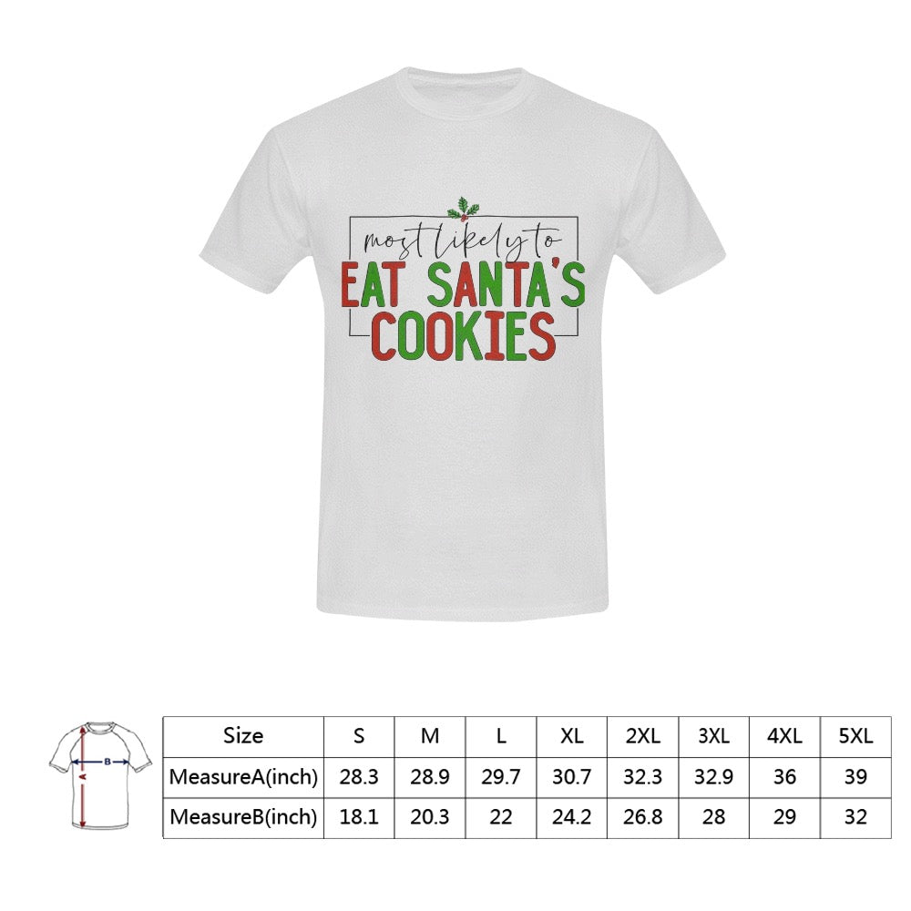 CHRISTMAS - Eat Santa Cookies Men's T-Shirt