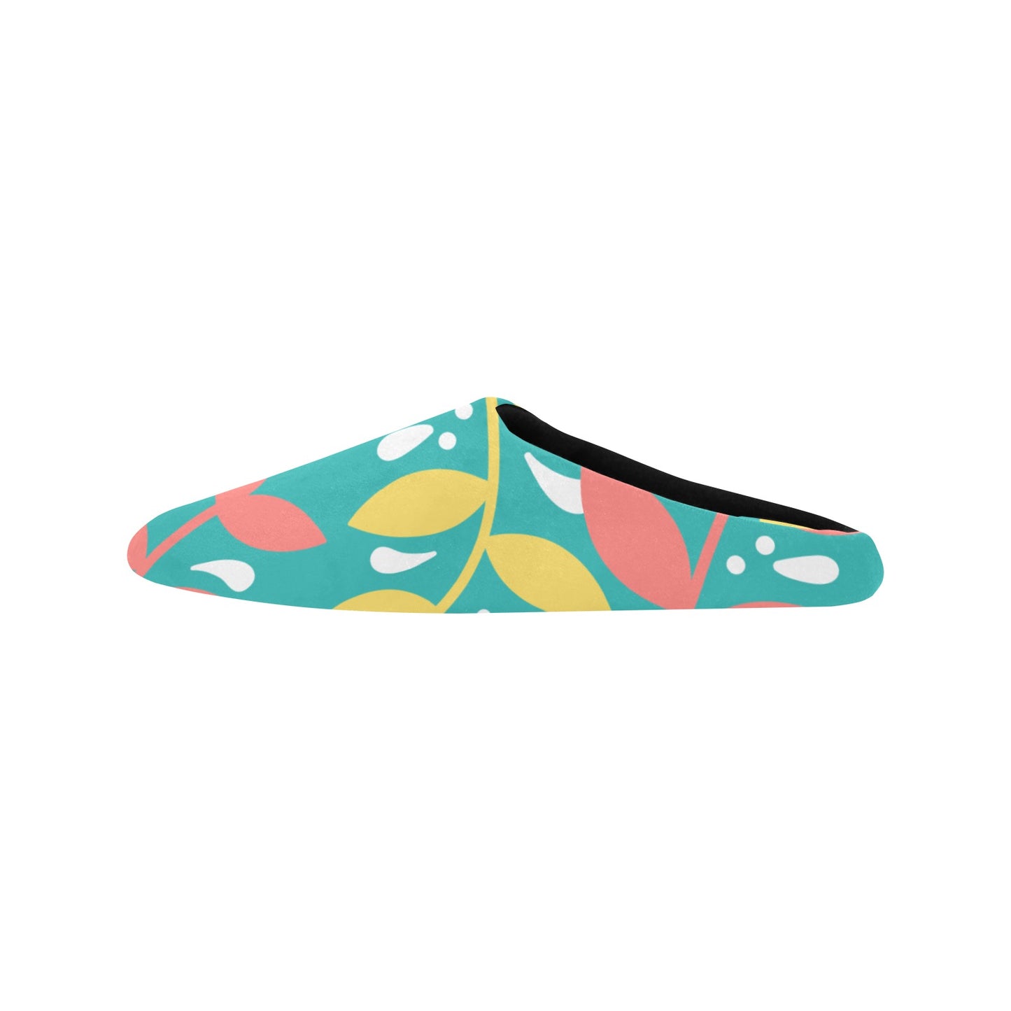 Teal Flow Women's Non-Slip Cotton Slippers