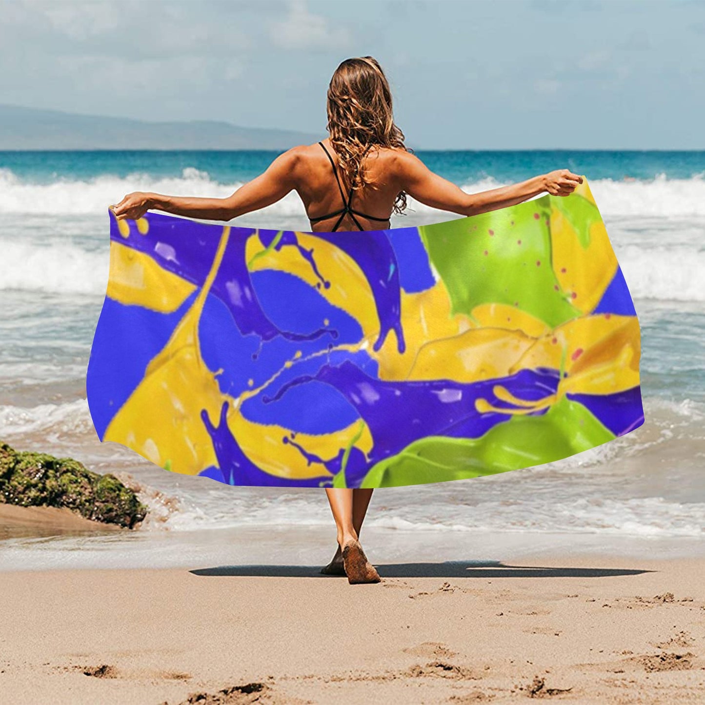 Color Mix Beach Towel 32"x 71"