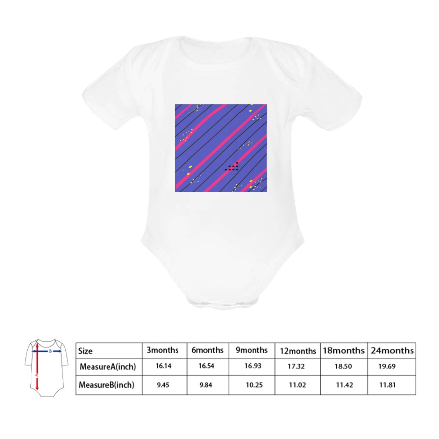 Blue Streak Baby Onesie