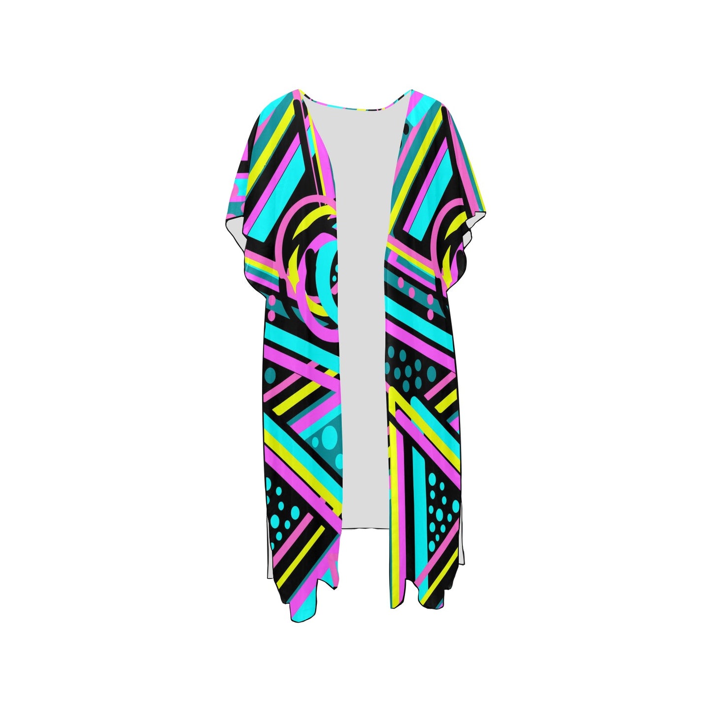 Colorful Geometric  Chiffon Cover Up