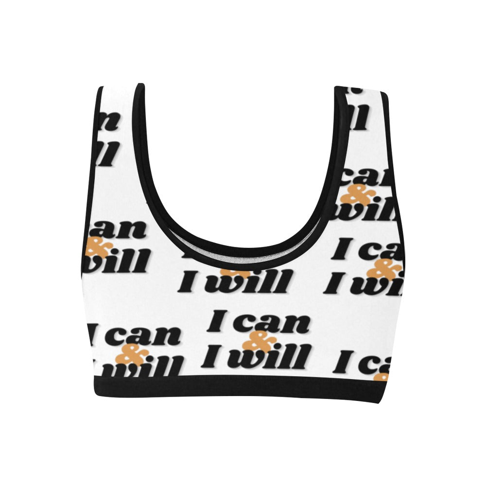 I Can & I Will Women's Sports Bra