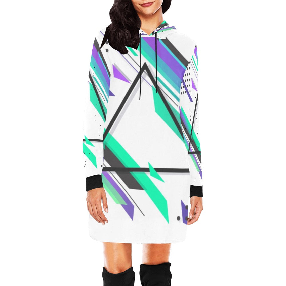 Retro Skate Hoodie Mini Dress