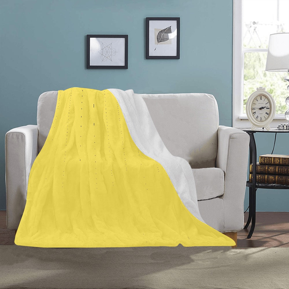 Yellow Ultra-Soft Micro Fleece Blanket 40"x50"