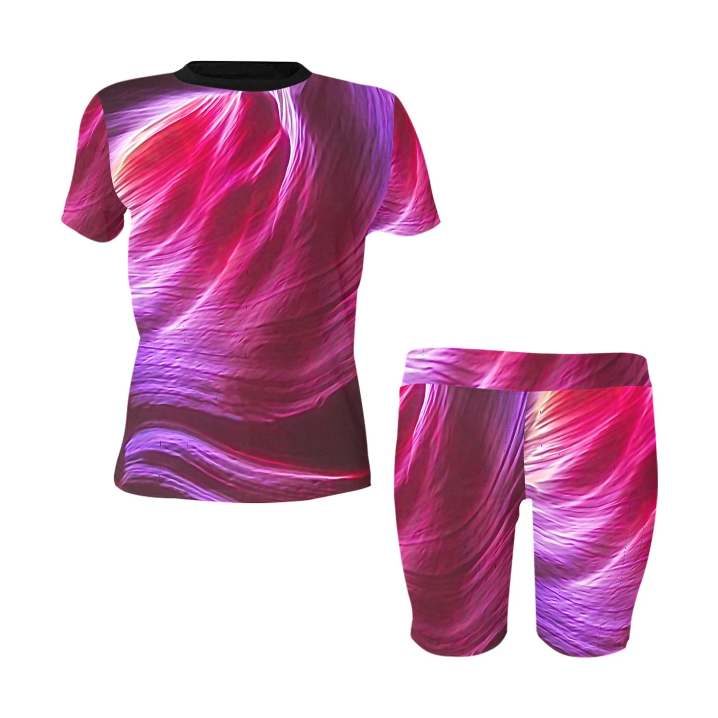 Purple Winds Women's Short Set