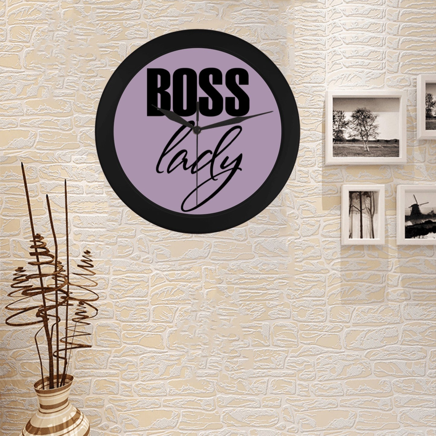 Boss Lady Circular Wall clock