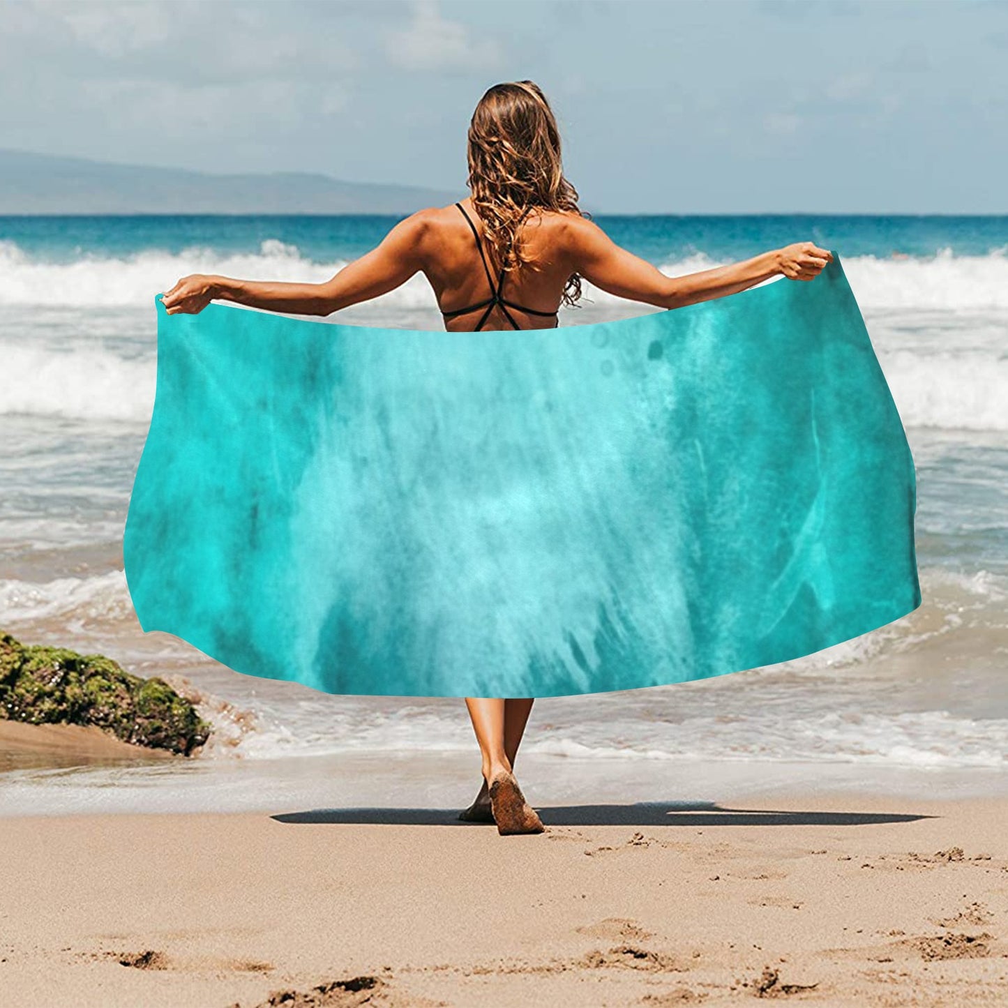 Blue Lagoon Beach Towel 32"x 71"