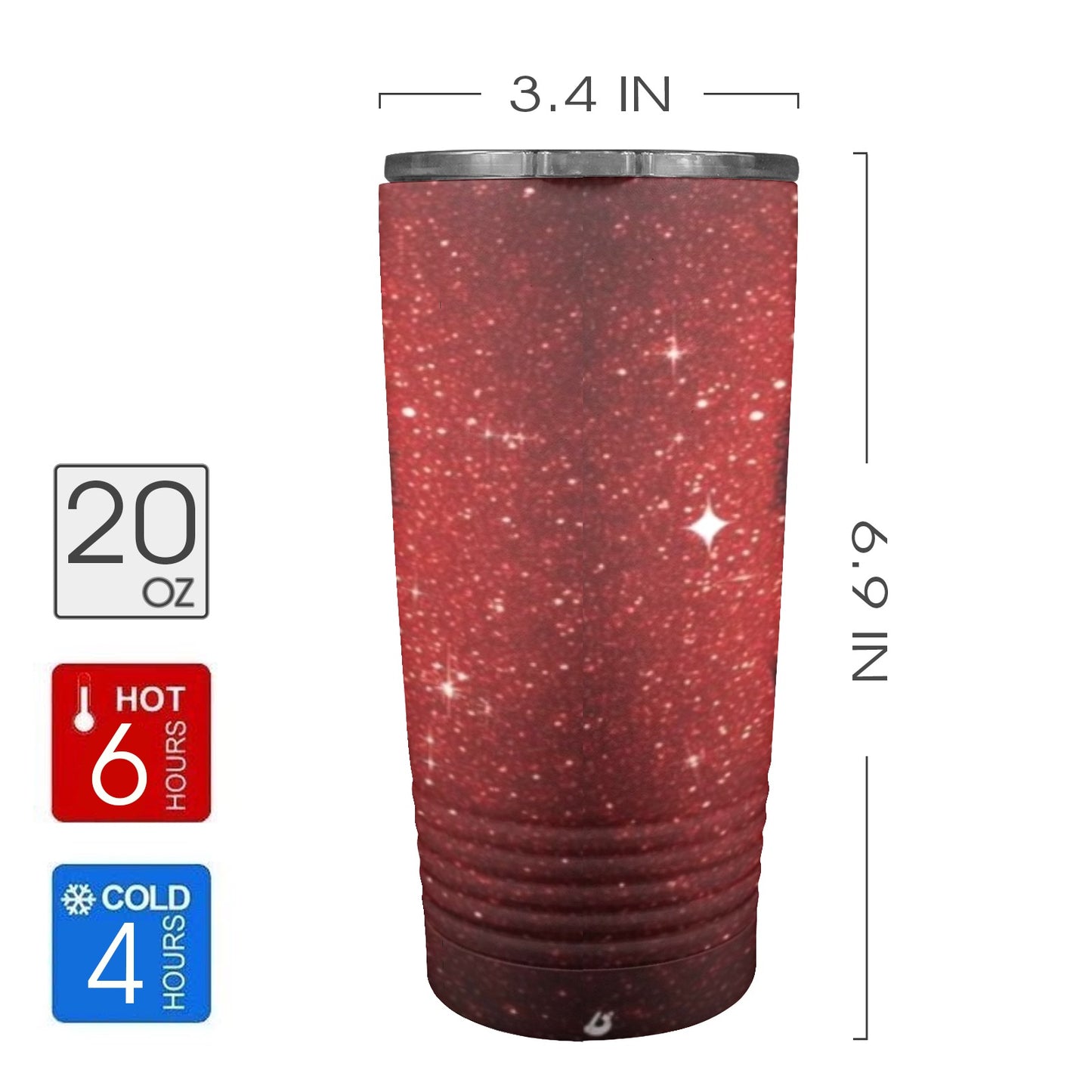 Black Queen 20oz Insulated Stainless Steel Mobile Tumbler