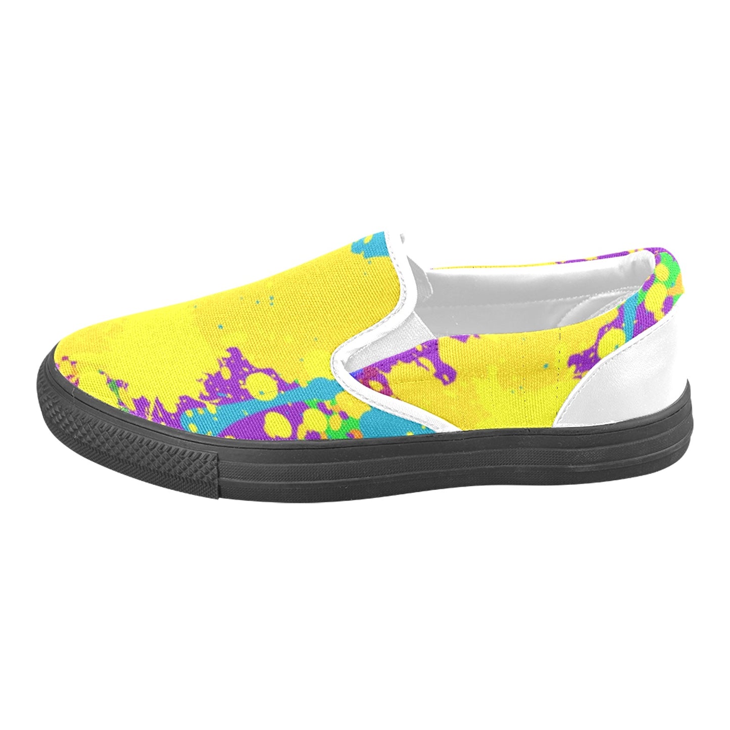 Yellow Splatter Slip-on Shoes -Kid