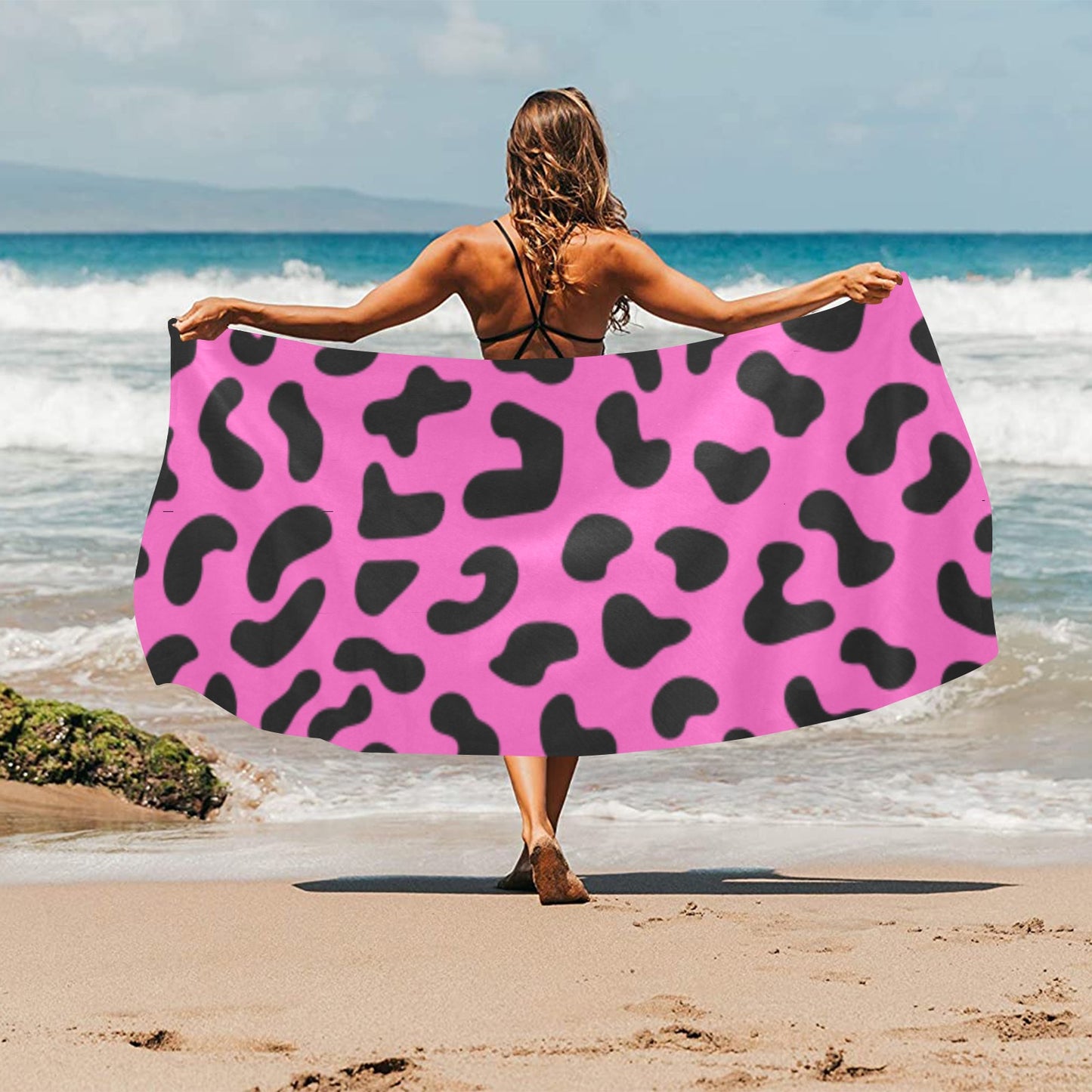 Pink Chee Beach Towel 32"x 71"