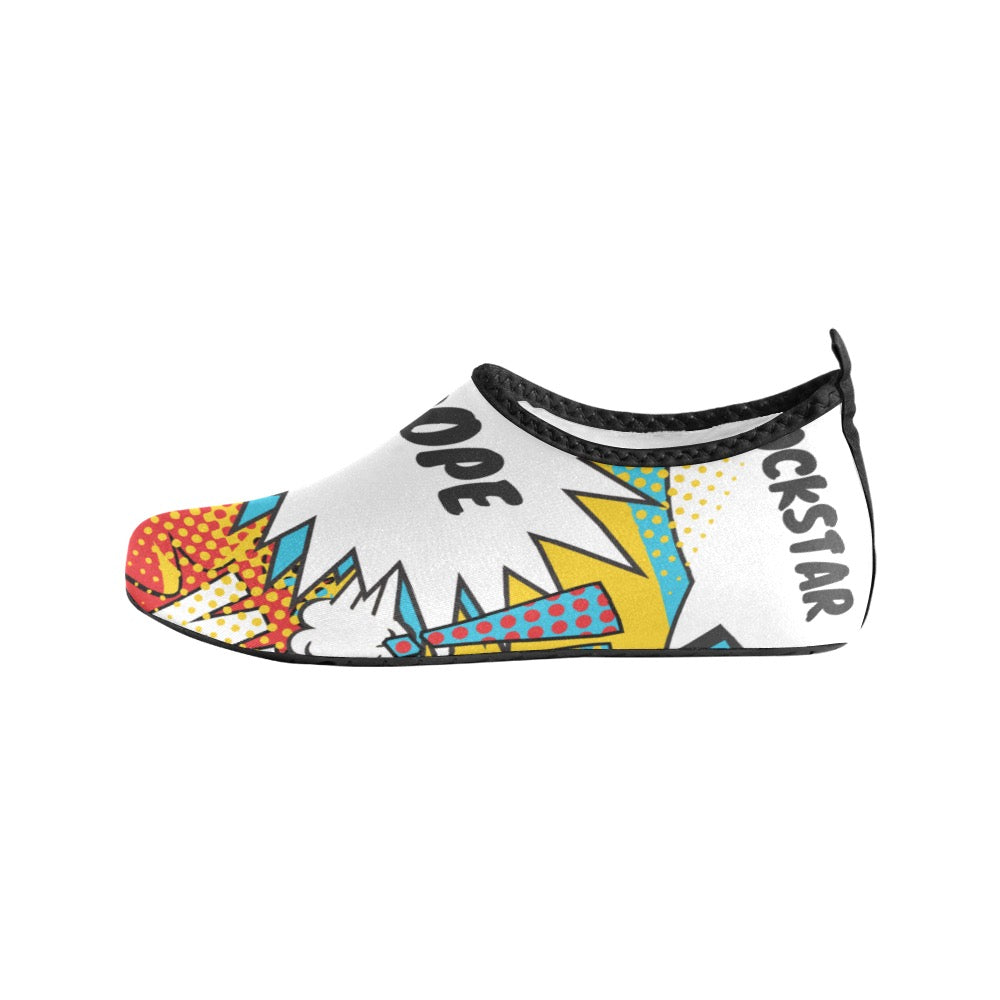 Comic Words Women's Slip-On Water Shoes