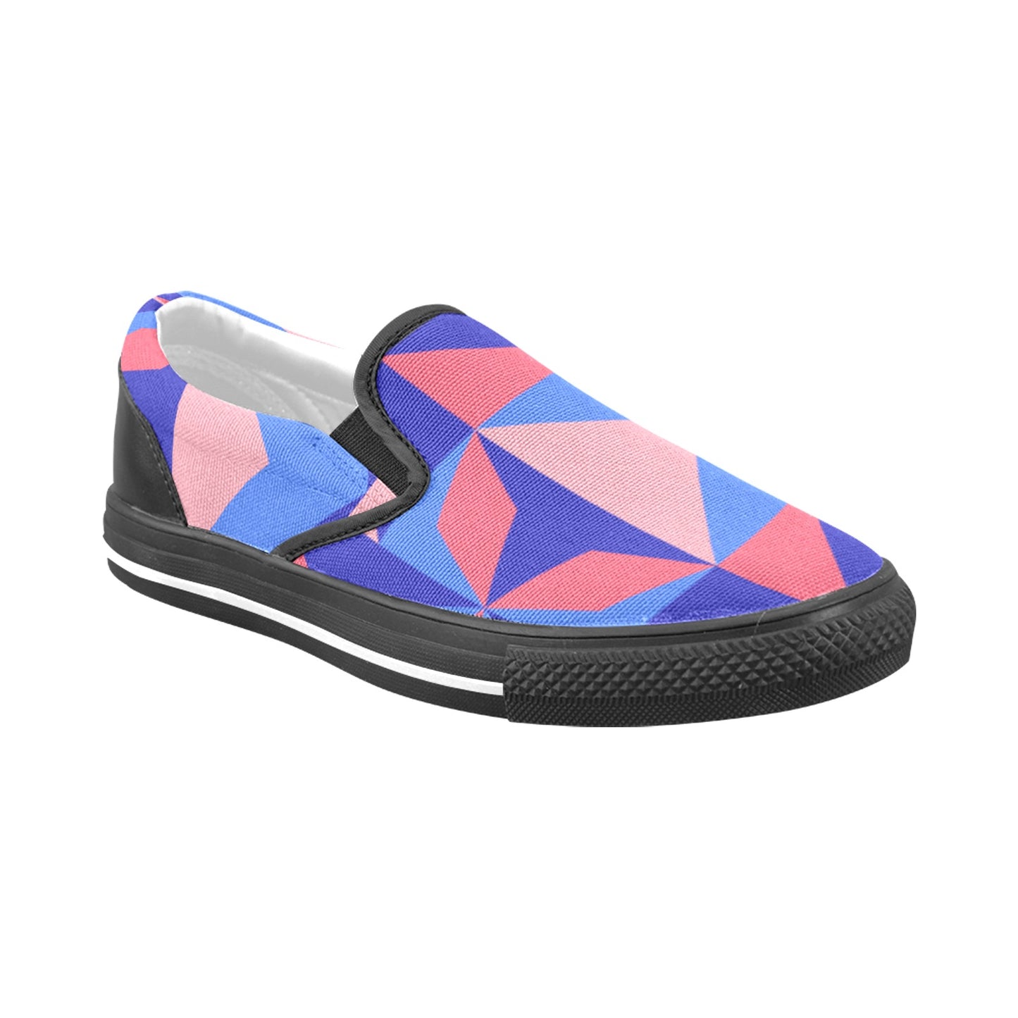 Color Abstract Men's Slip-on Shoes