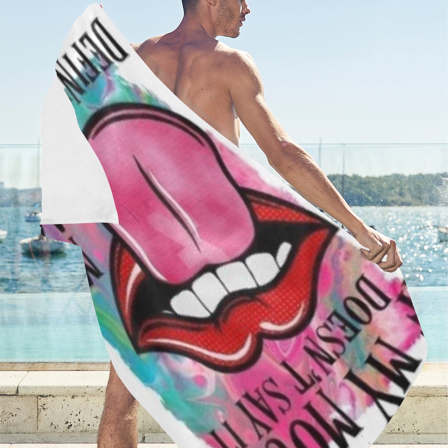 My Mouth Beach Towel 32"x 71"