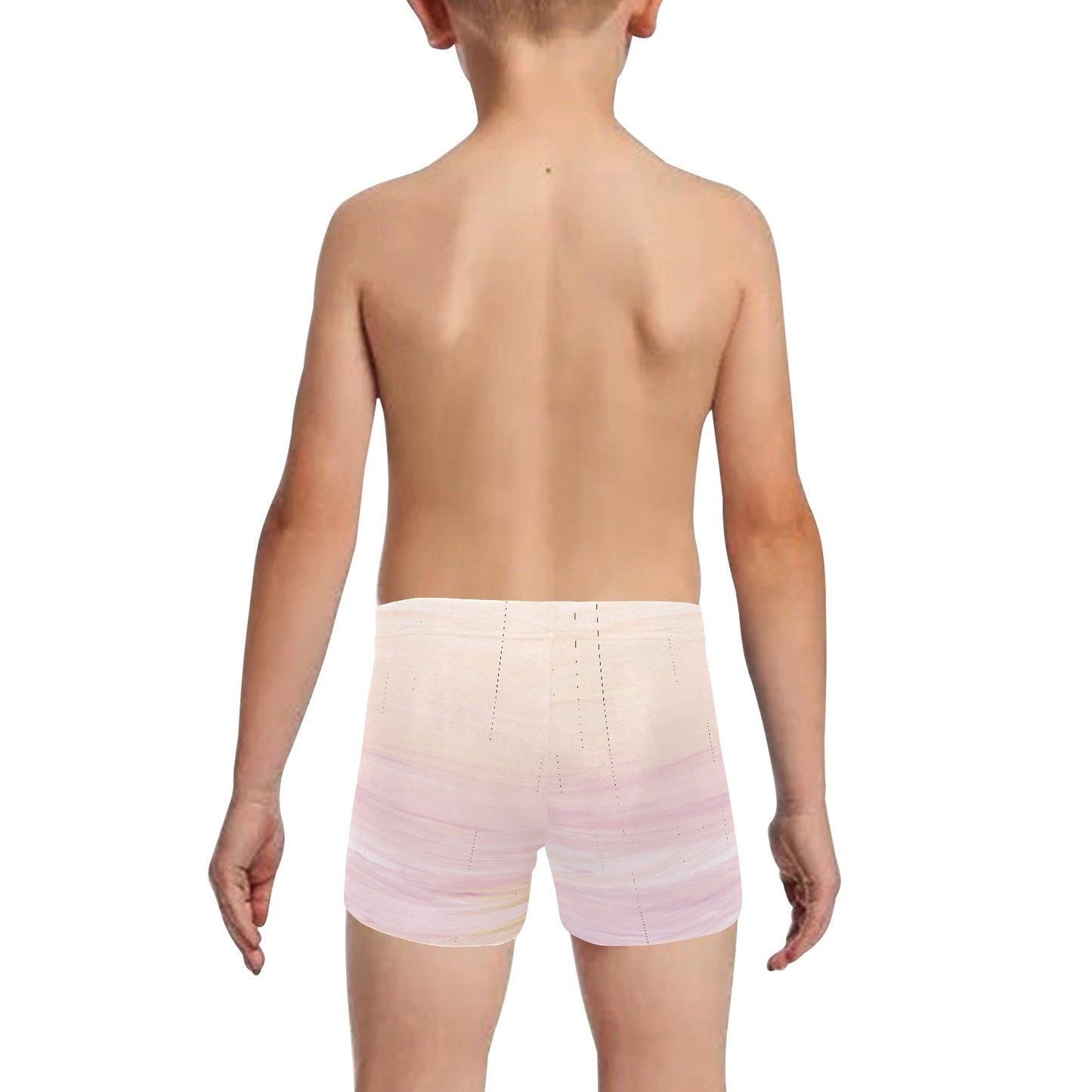 Peach Ombre Little Boys' Swimming Trunks