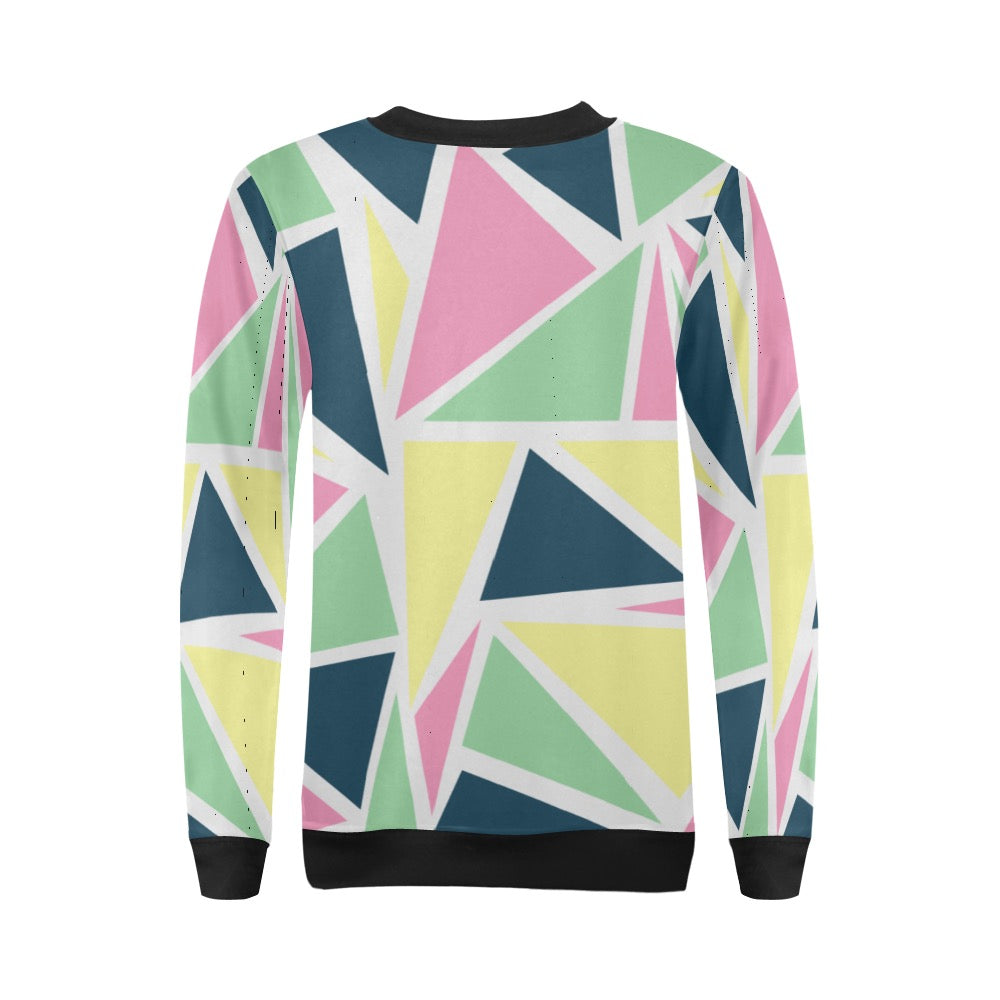 Colored Angles Crewneck Sweatshirt for Women