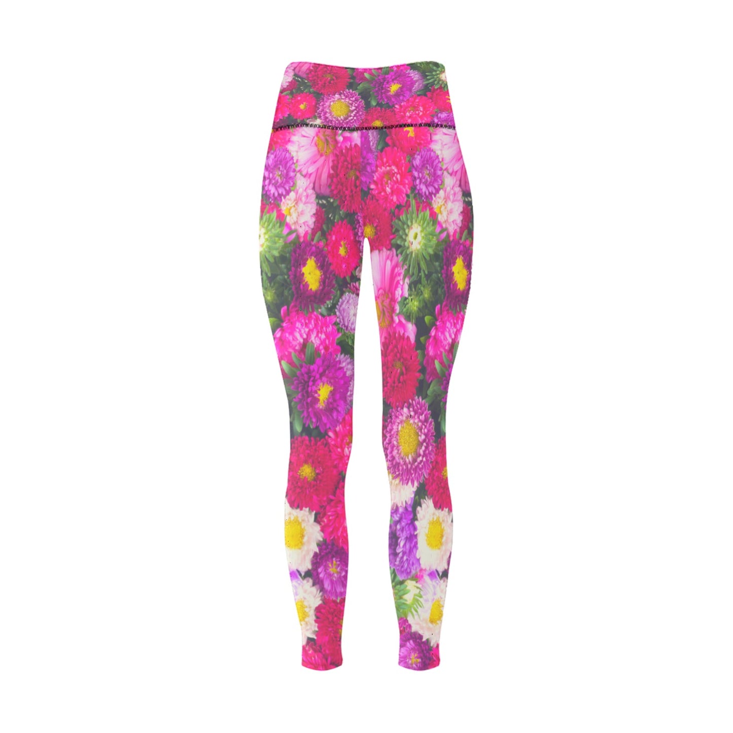 Pink Flow Women's High-Waisted Leggings