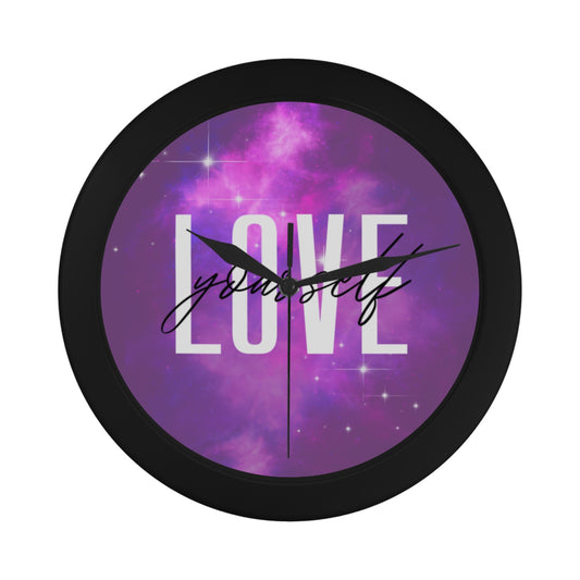 Love Yourself Circular Wall clock