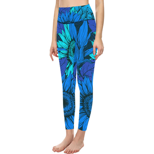 Blue Flow Women's High-Waisted Leggings