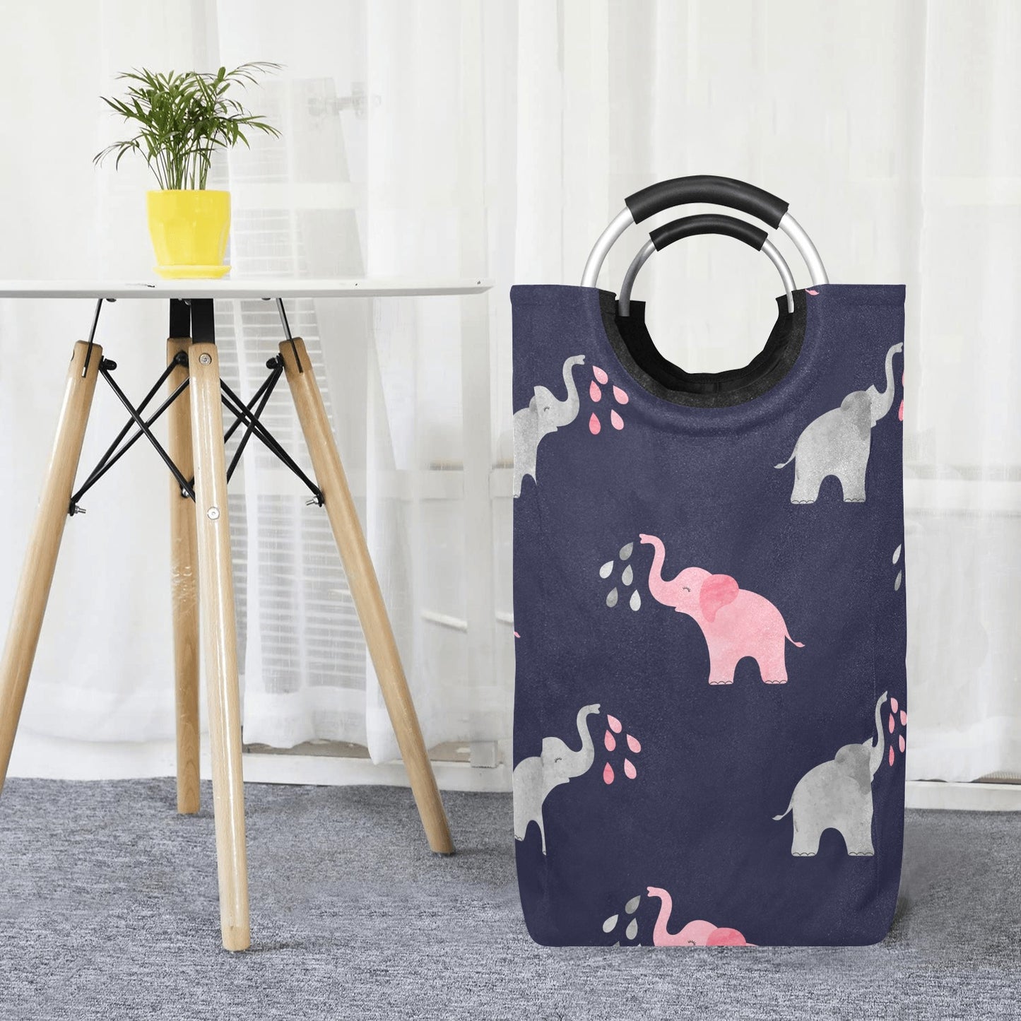 Elephant Square Laundry Bag