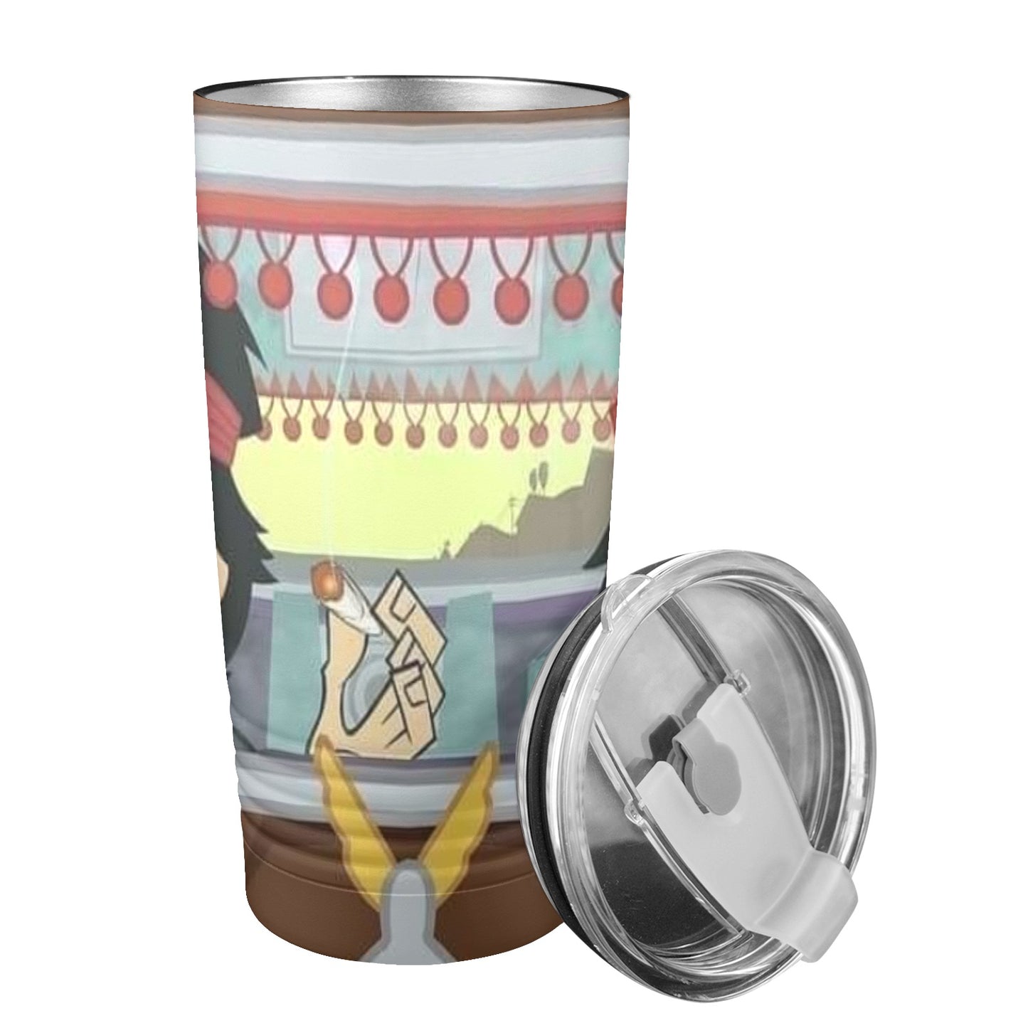 Cartoon 20oz Insulated Stainless Steel Mobile Tumbler