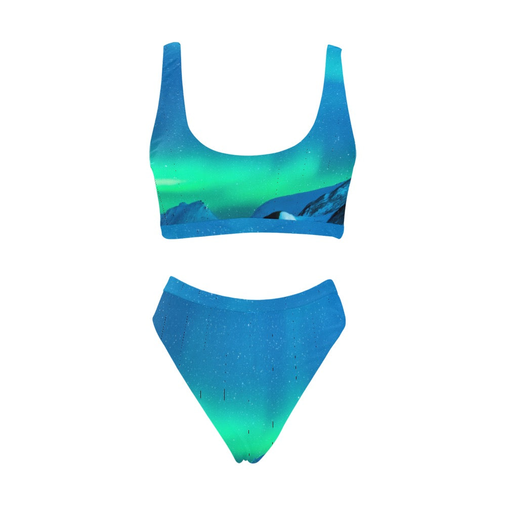 Blue Eclipse Sport Swimsuit