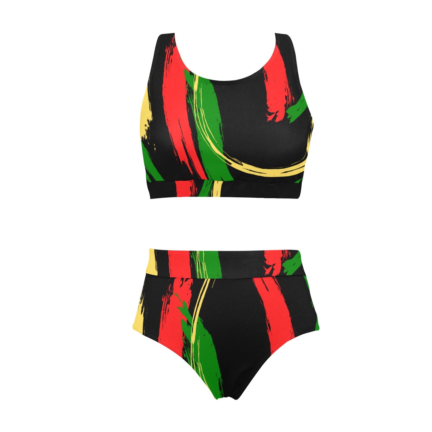 For The Culture Crop Top Bikini Set