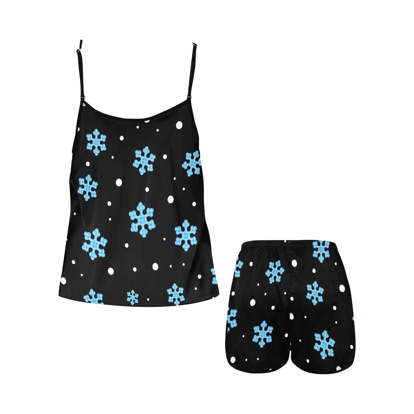 Night Snow Women's Spaghetti Strap Pajama Set