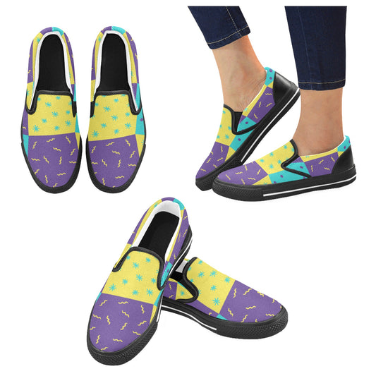 Purple Party Women's Slip-on Shoes