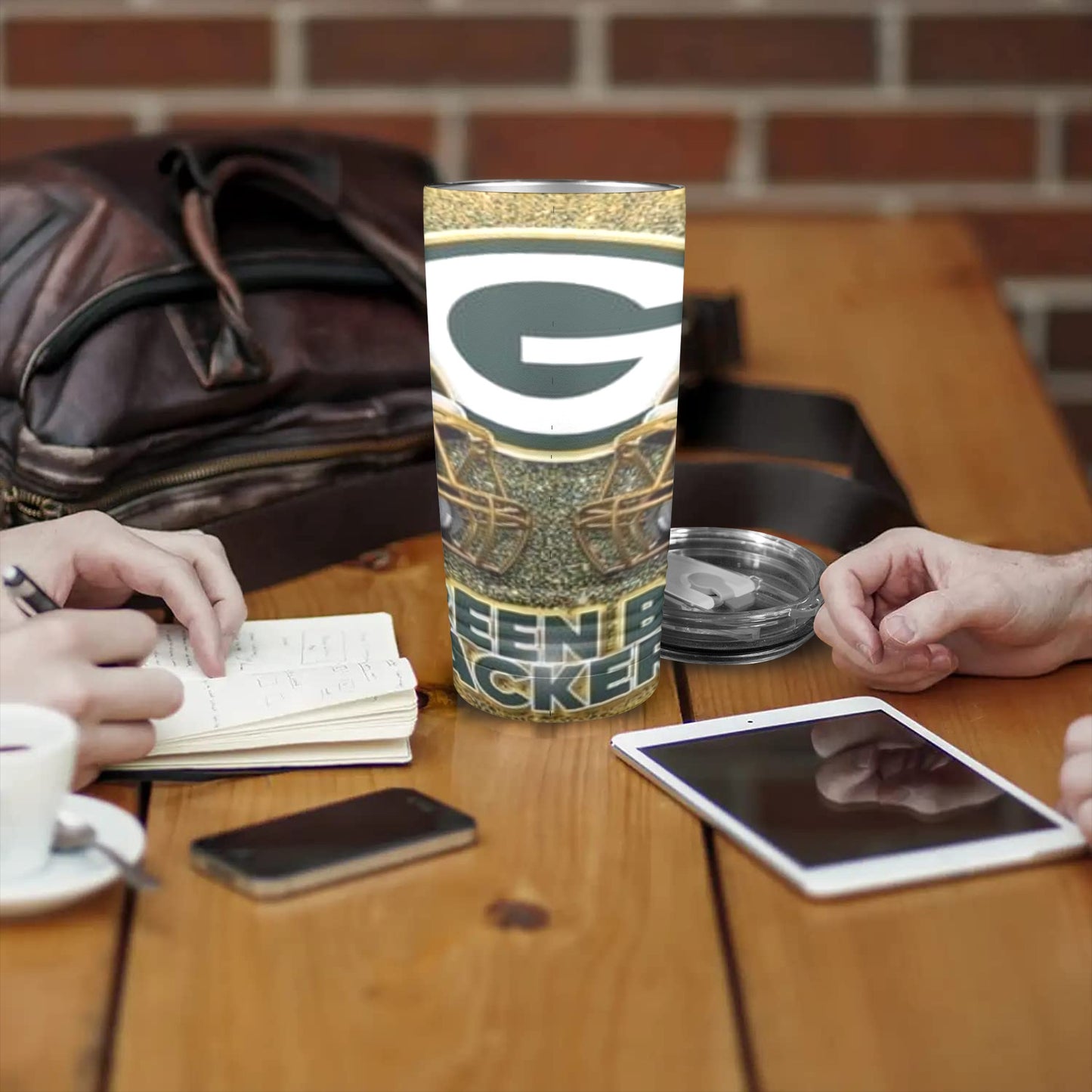 Green Bay 20oz Insulated Stainless Steel Mobile Tumbler