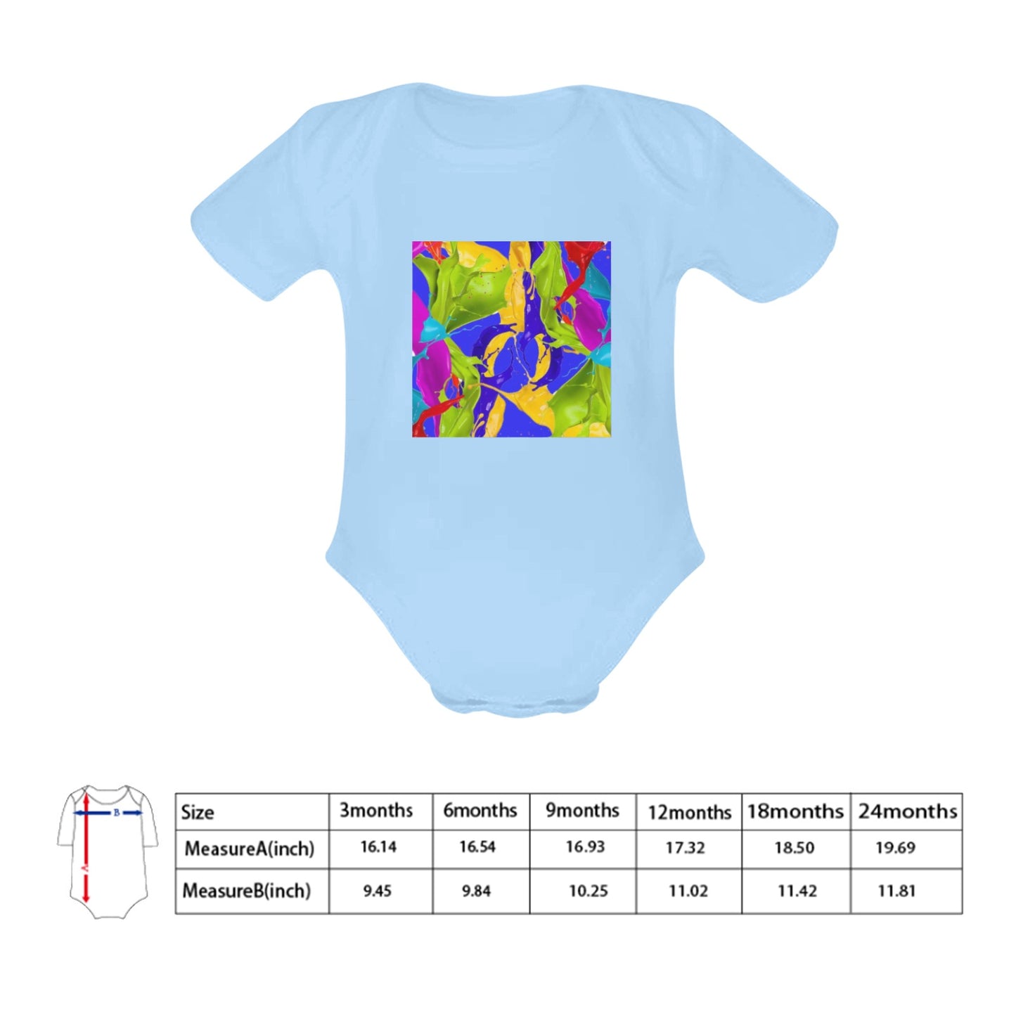 Color Mix Baby Onesie