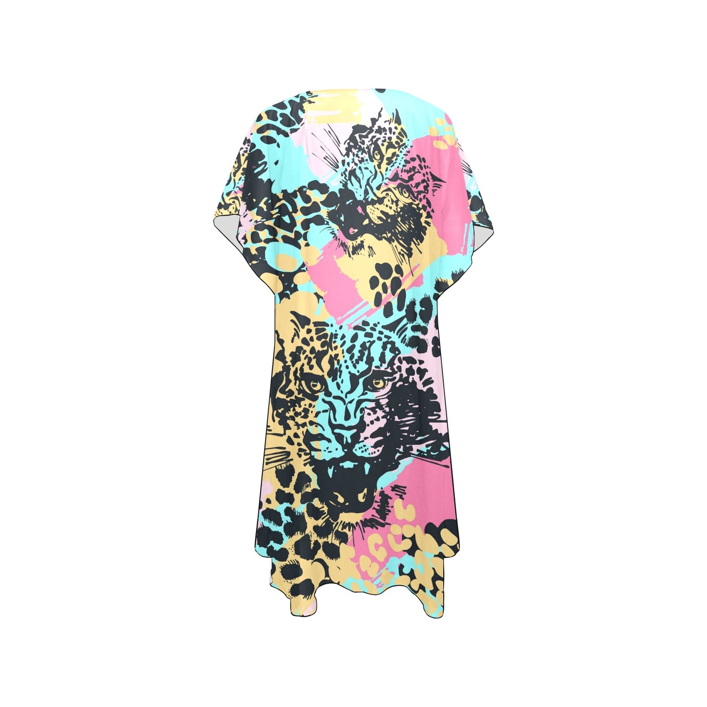 Abstract Leopard  Chiffon Cover Up