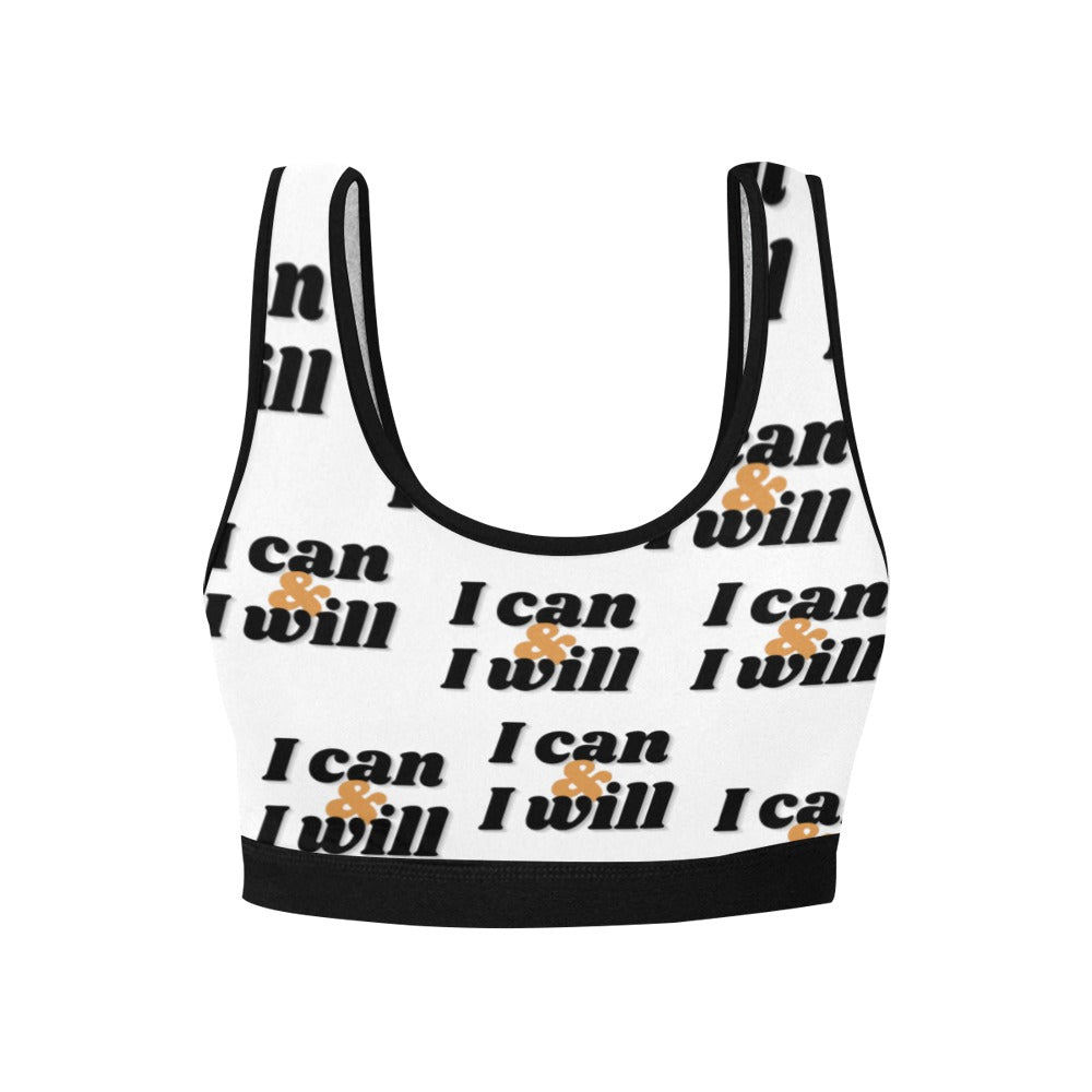 I Can & I Will Women's Sports Bra