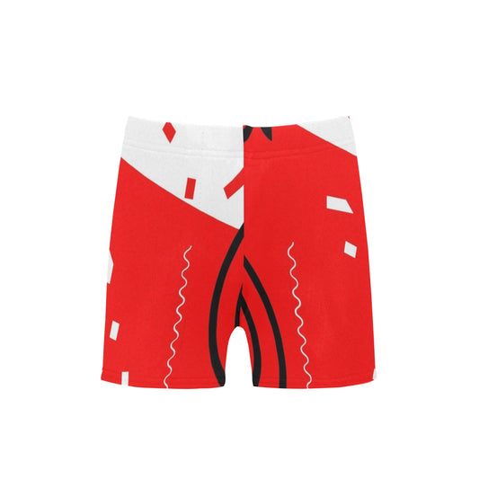 Red Does It Good Little Boys' Swimming Trunks