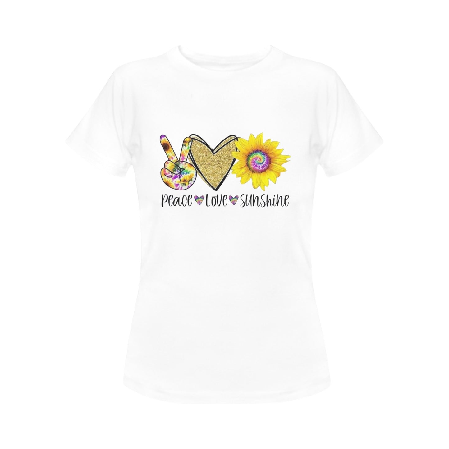 Peace, Love, Sunflower Women's T-Shirt