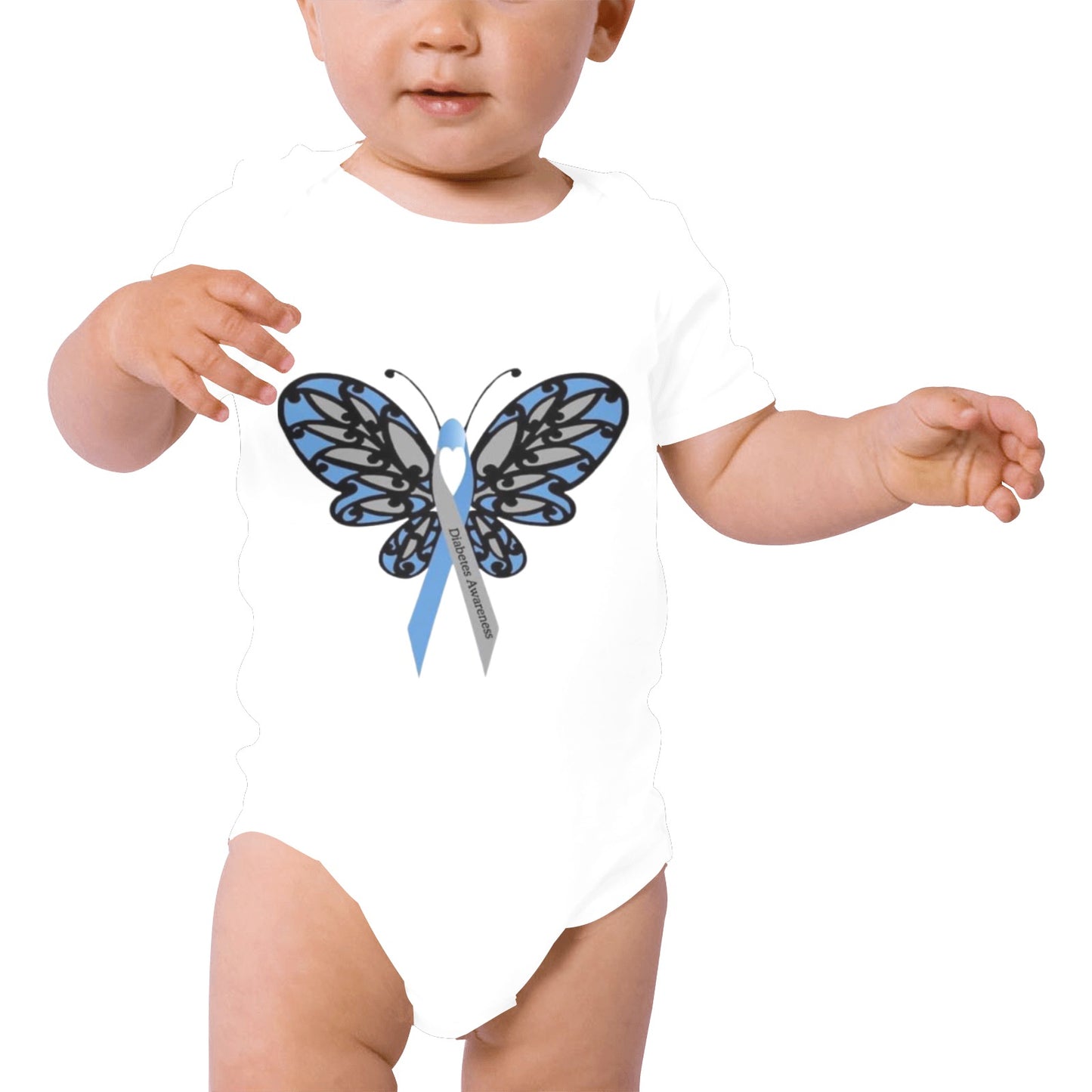 AWARENESS - Diabetes Baby Short Sleeve Onesie